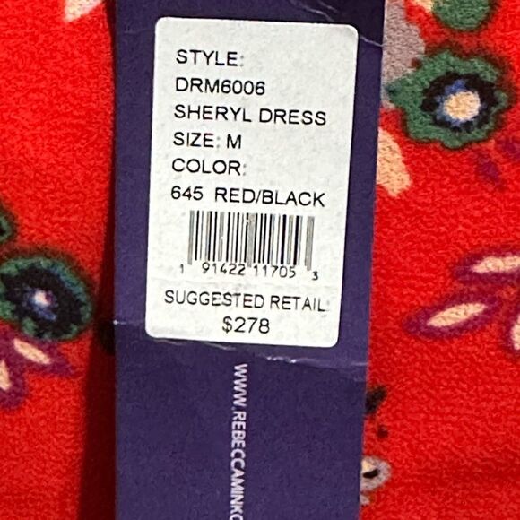 Rebecca Minkoff Women’s Floral Sheryl Maxi Dress in the Size Medium in Red/Black - Picture 11 of 16